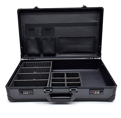 Matte Black Barber Case with Organizing Compartments H5174