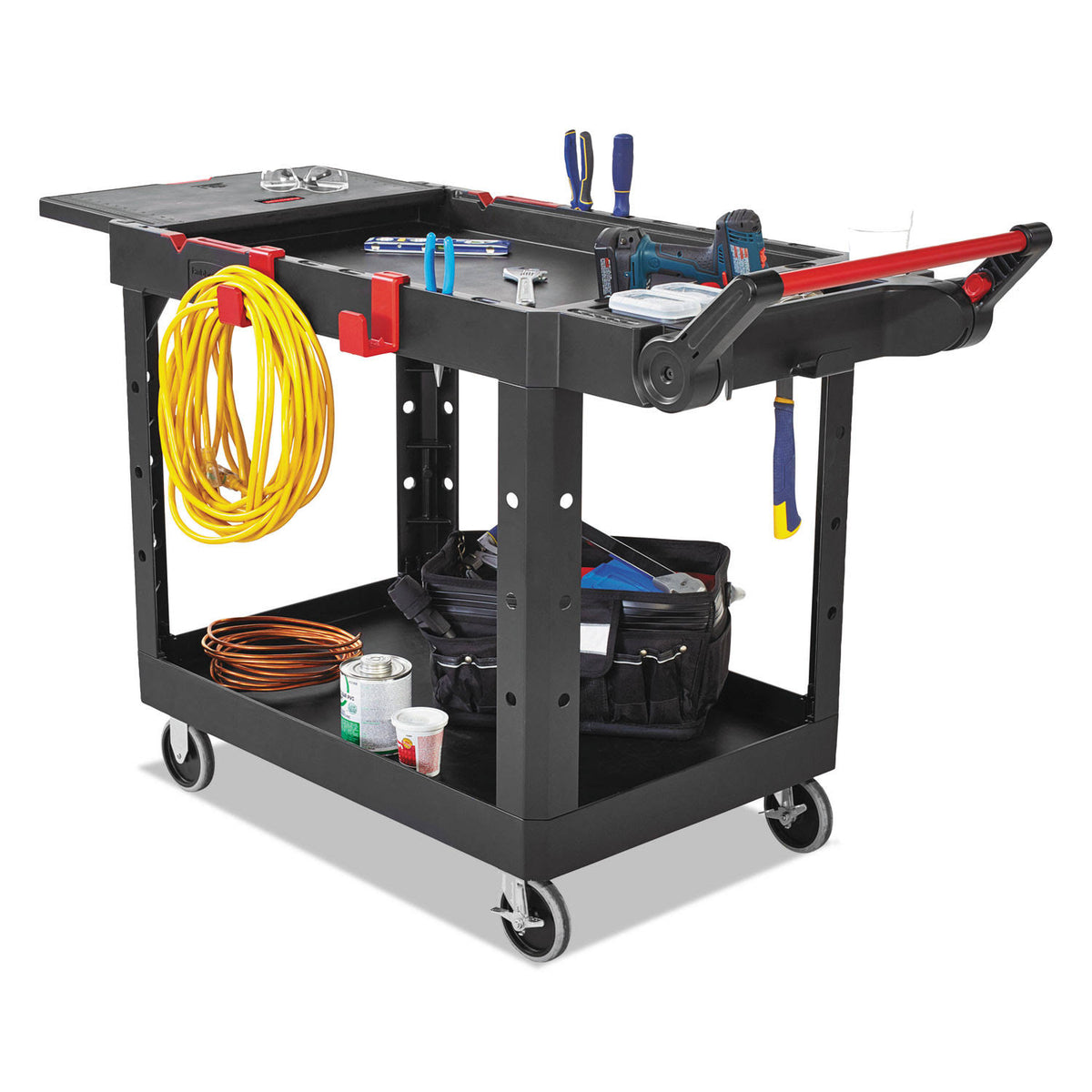 Heavy Duty Utility Cart, 2 Shelves E9867