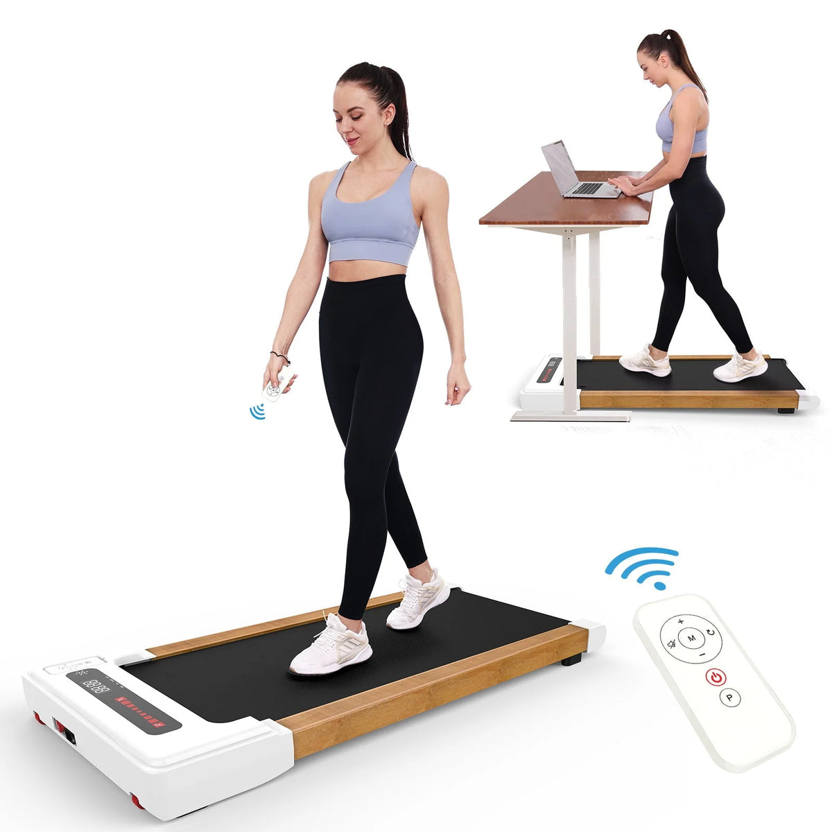 Portable Mini Treadmill 265 lbs Capacity with Remote Control O18415