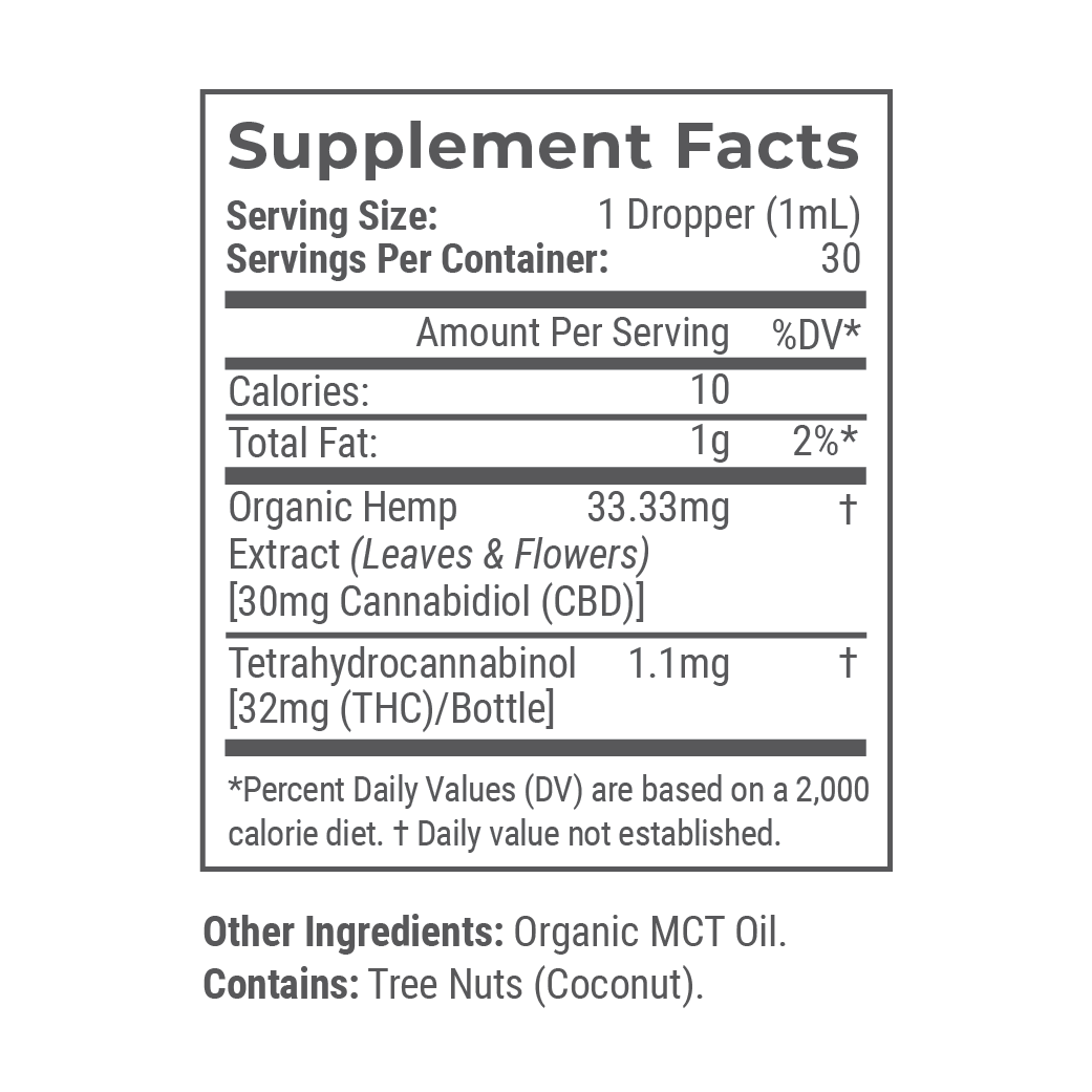900mg Organic Full Spectrum CBD Tincture (Unflavored) X48898