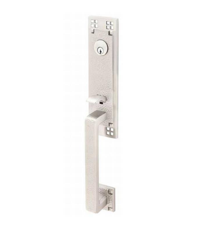 Satin Nickel Crystal Knob Tubular Handleset N107