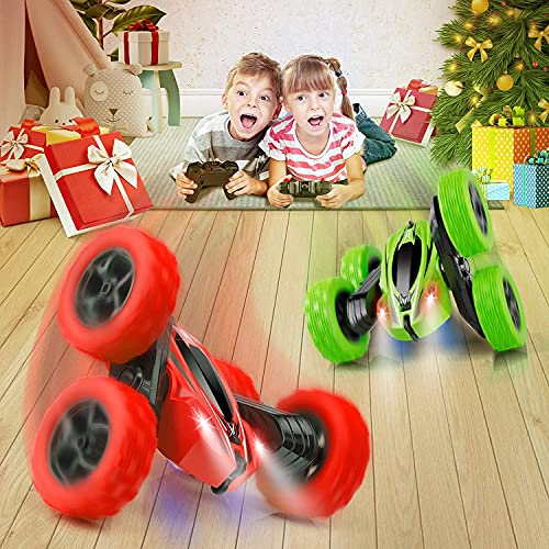Remote Control Car 2.4GHz Stunt 4WD 360° Rotating Off Road Crawler Toy Car Blue P296