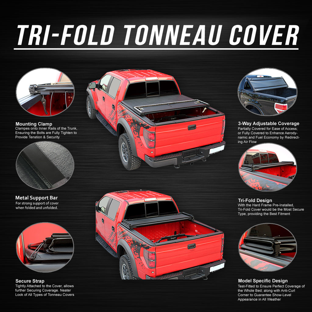 Tri Fold Soft Top Tonneau Cover Q72467