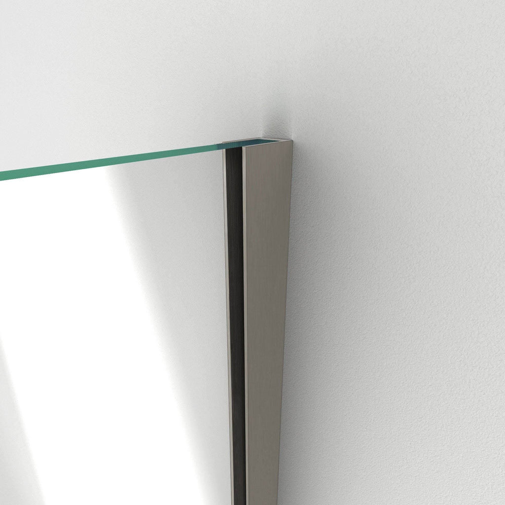 Brushed Nickel Hinged Shower Door J209