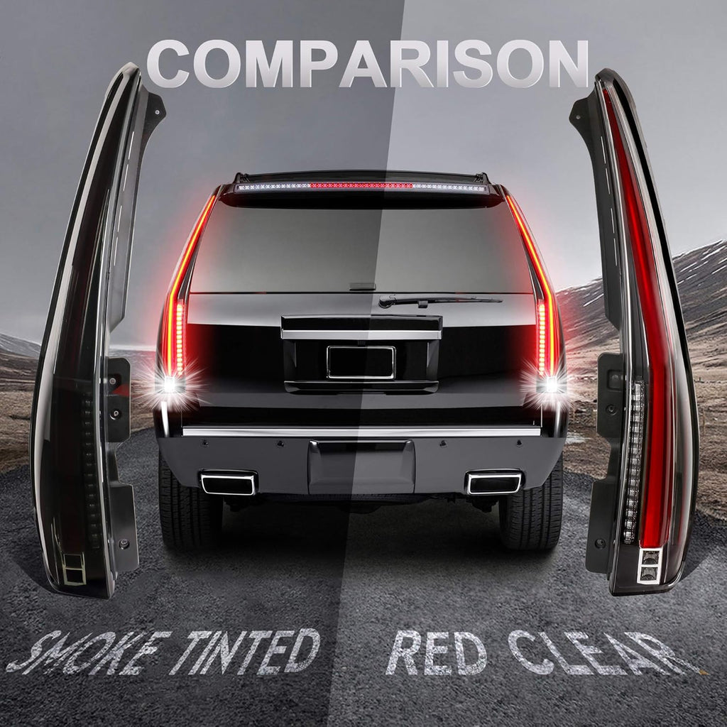 Smock Tinted LED Tail Lights Rear Lamp Assembly B12252