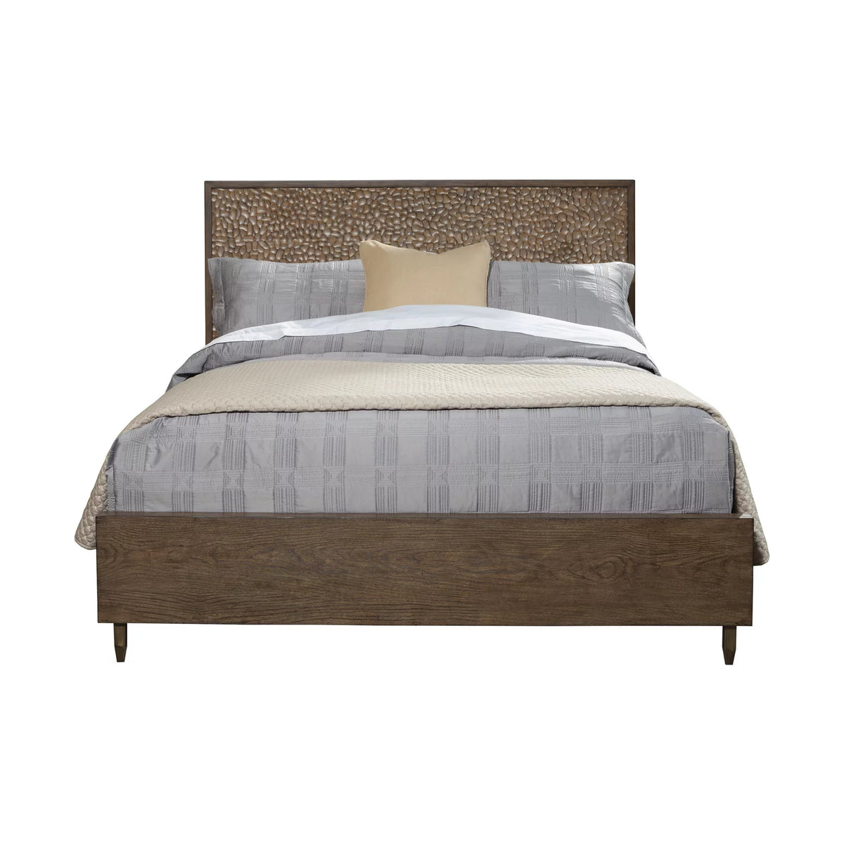 Brown Queen Panel Bed W50373