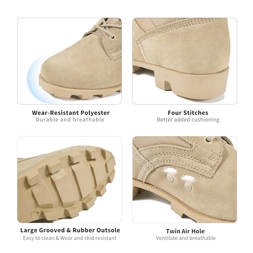 Men's 8 Inch Lightweight Tactical Boots C108
