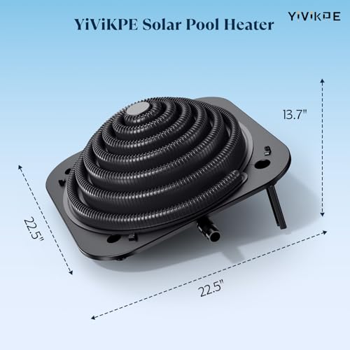 Solar Pool Heater with Two Hoses & Clamps, Two Adapters X435250