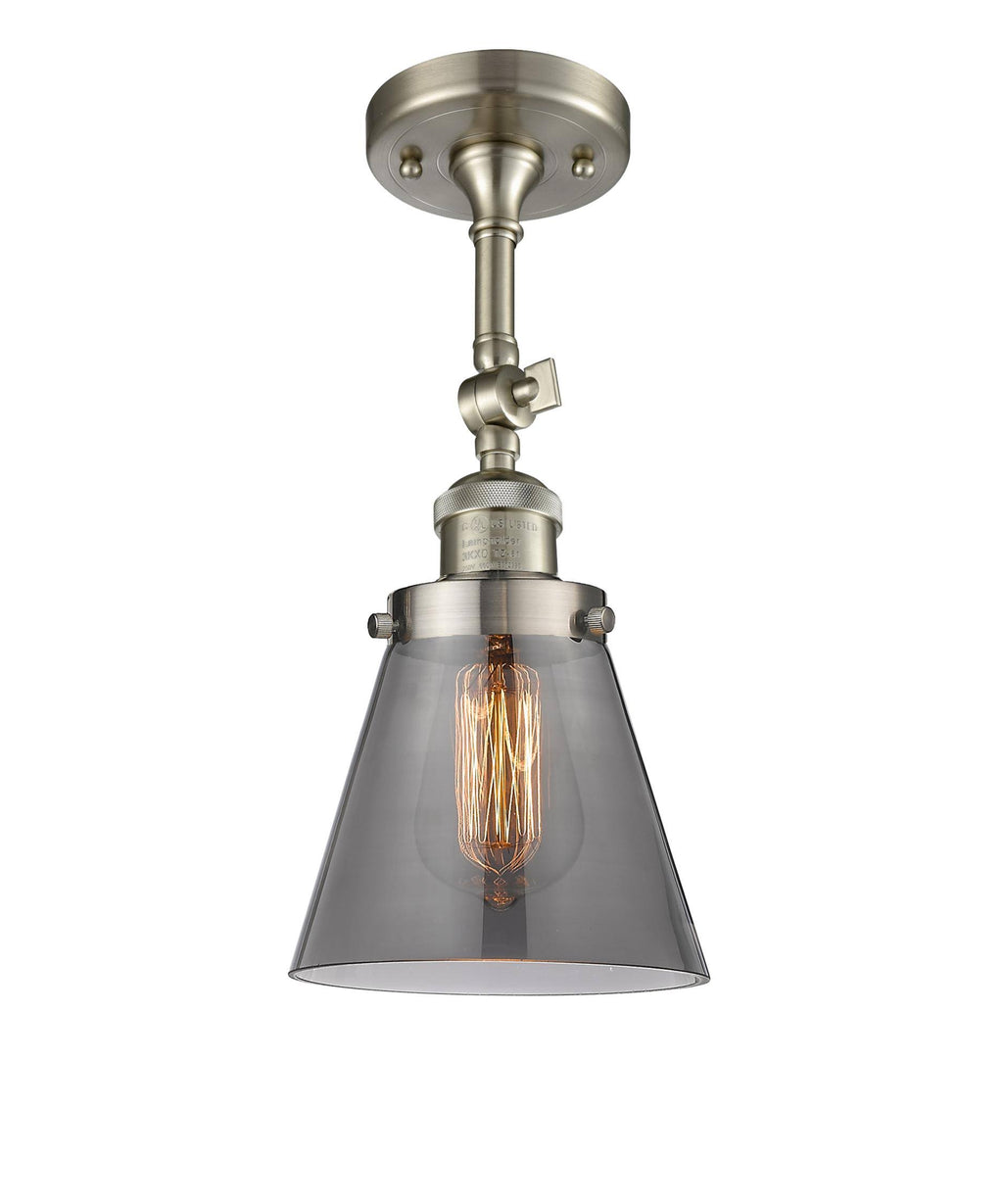 Small Cone 1 Light Semi Flush Mount C1132