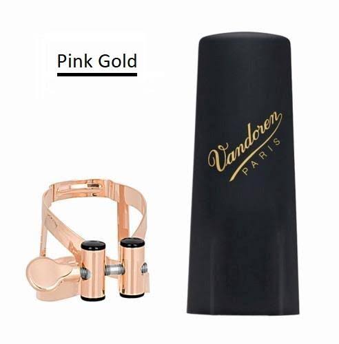 Pink Gold Tenor Sax Ligature with Plastic Cap W615
