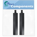 2-Pack BBQ Gas Grill Tube Burner Replacement Parts, 15 3/4" Cast Iron Pipe Burners P494419
