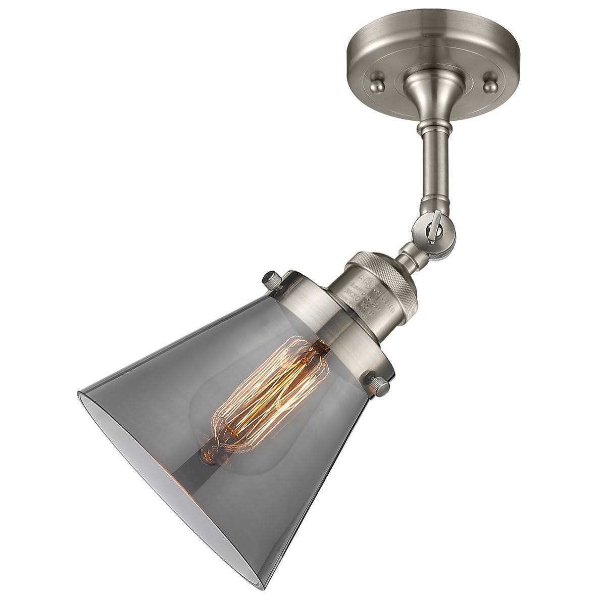 Small Cone 1 Light Semi Flush Mount C1132