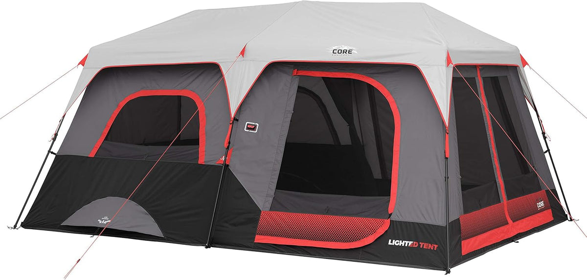 10 Person Lighted Instant Cabin Tent S4700