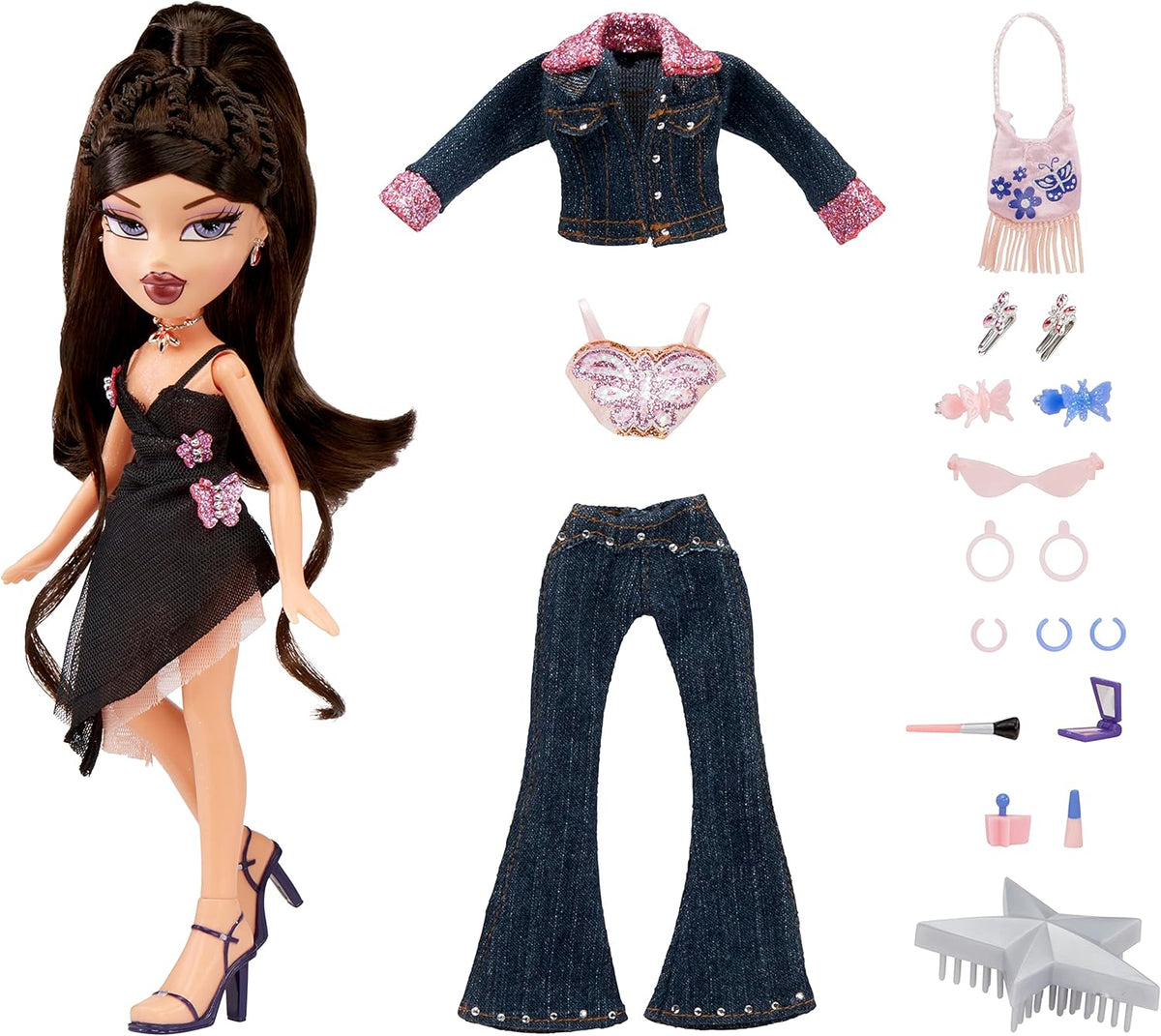 Bratz Girls Nite Out 21st Birthday Edition Fashion Doll Dana, 10 x 2.5 x 11.5 inches, Multicolor H68909