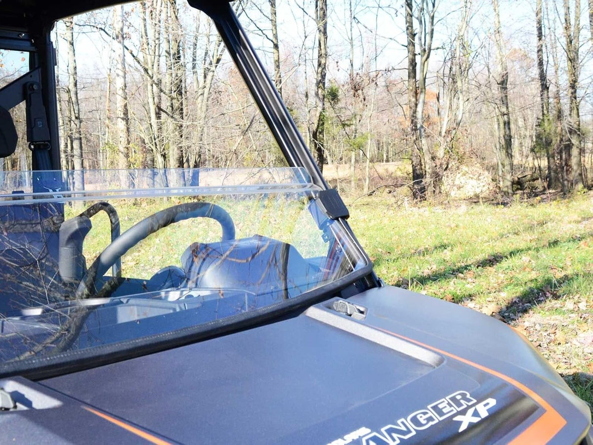 Heavy-Duty Scratch-Resistant Half Windshield 1/4" Thick Clear Polycarbonate X6551