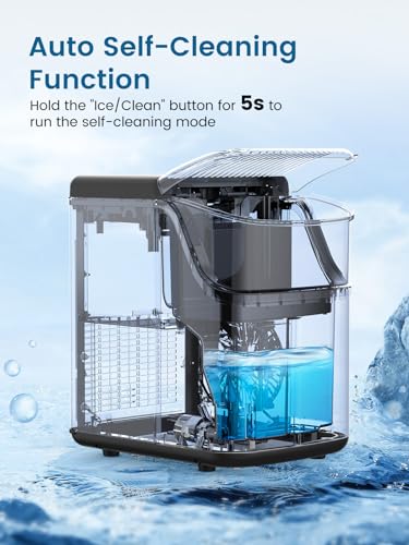 Portable Countertop Nugget Ice Maker 34Lbs/Day Self-Cleaning N354