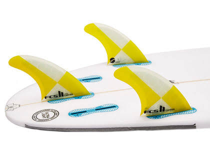 FCS II Carver PC Tri Fin Set (Yellow, L) V589042