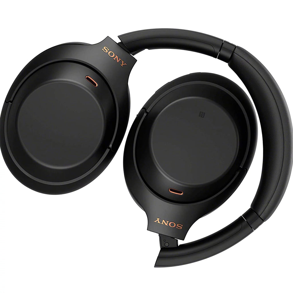 Black Wireless Noise-Canceling Over-Ear Headphones 7pc Bundle Z3719
