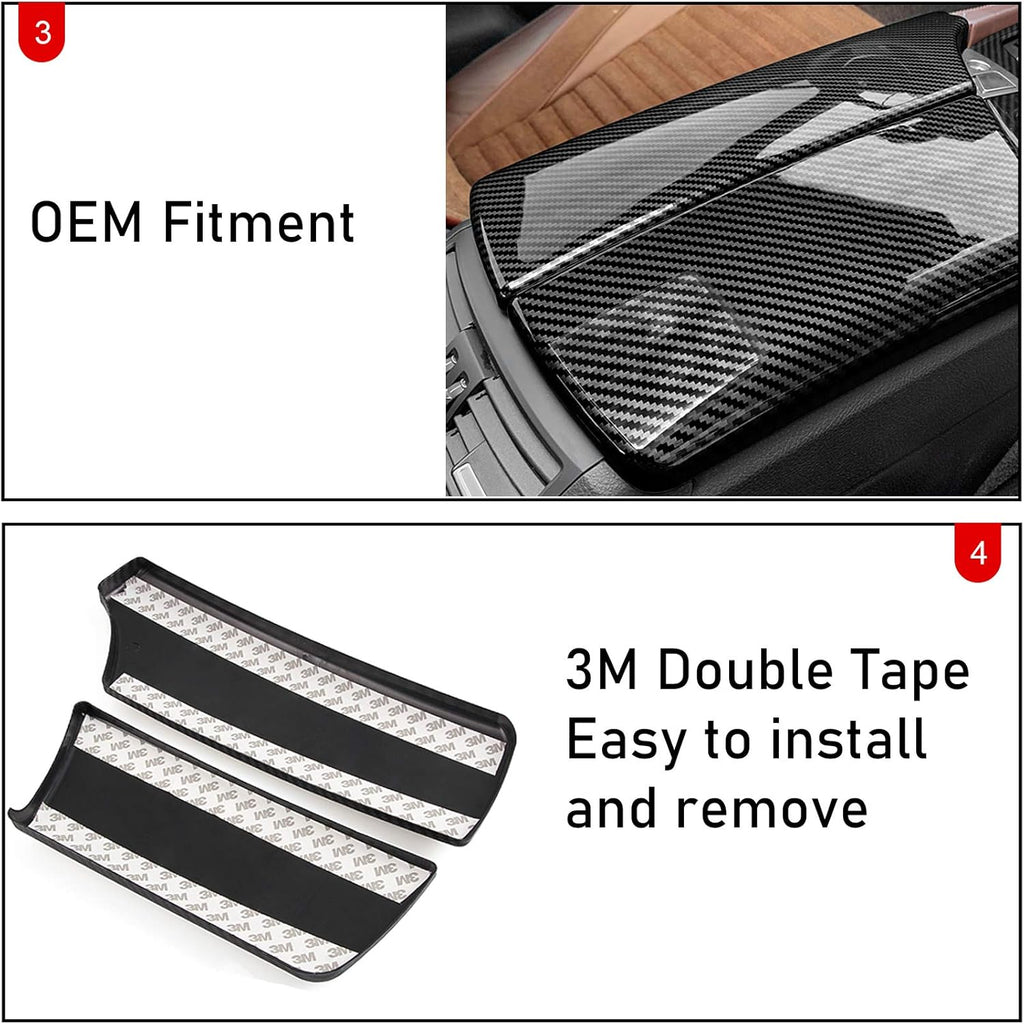2 PCs Carbon Fiber Console Covers W53725