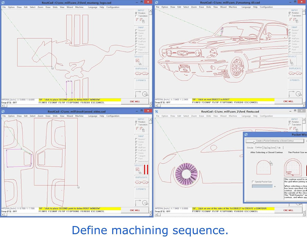 CNC Mill Software with Tutorial Videos, Pack of 2 Q121