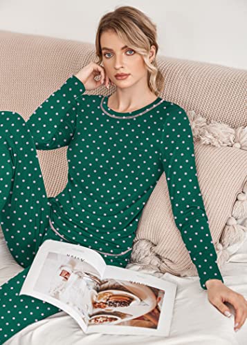 Women's Long Sleeve Soft 2 Piece Pajama Set with Jogger Pants T682
