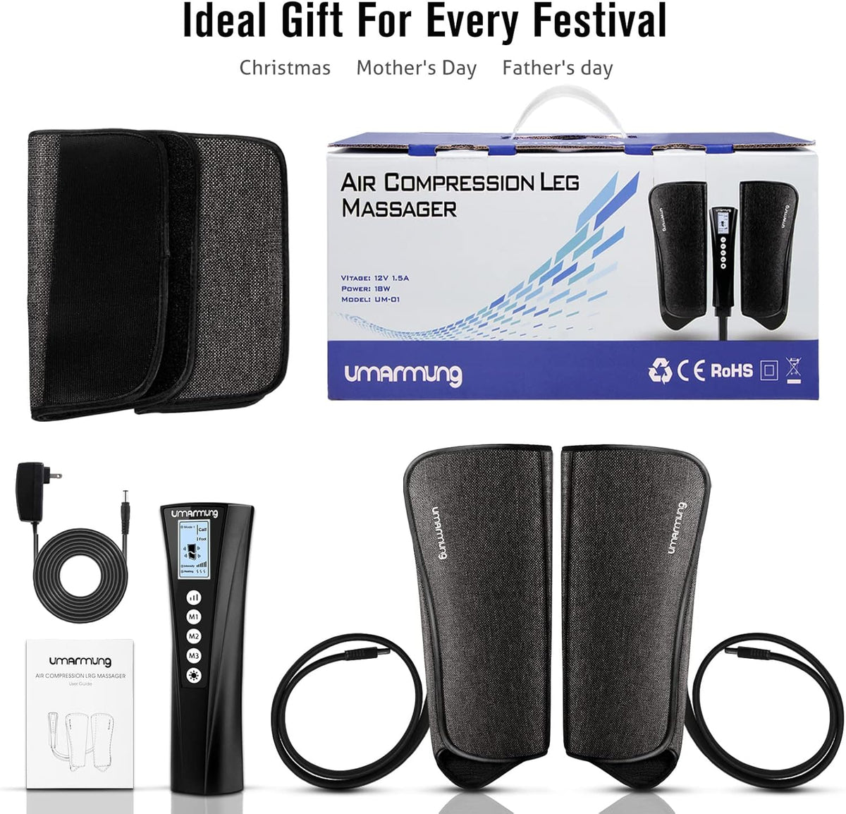 Air Compression Calf Massager with Heat B599122
