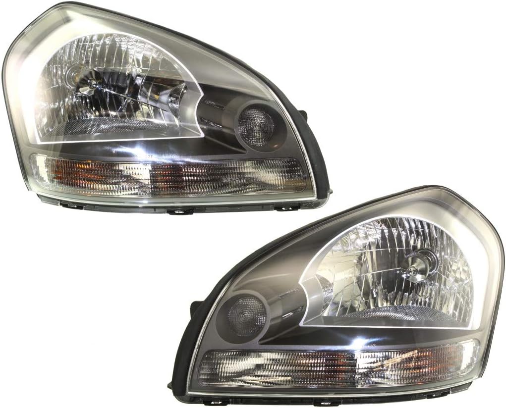 Headlight Assembly Pair for Hyundai Tucson 2005 2006 2007 2008 K603871