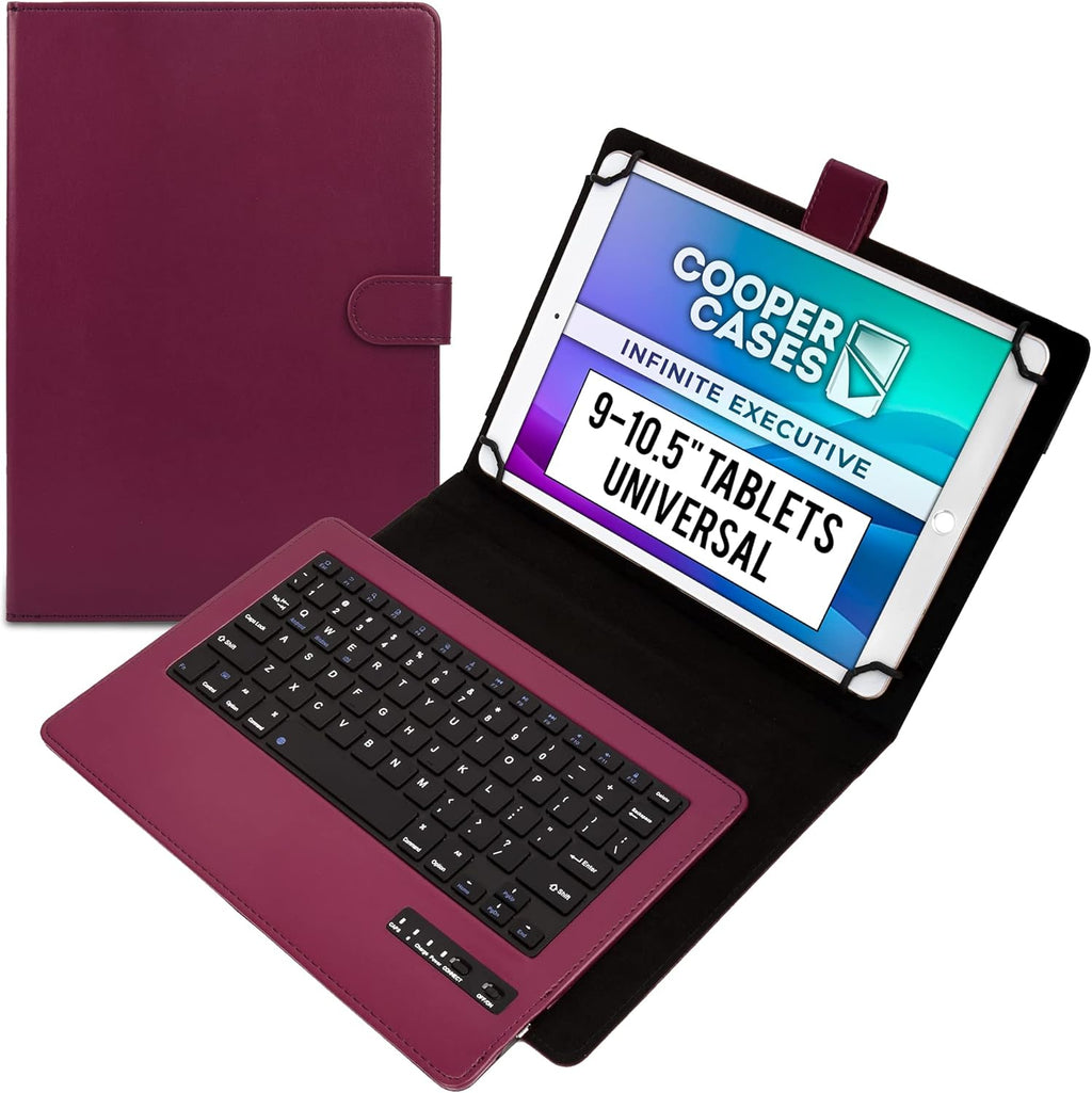 Leather Folio Bluetooth Keyboard Case for Tablets Pack of 2 S828