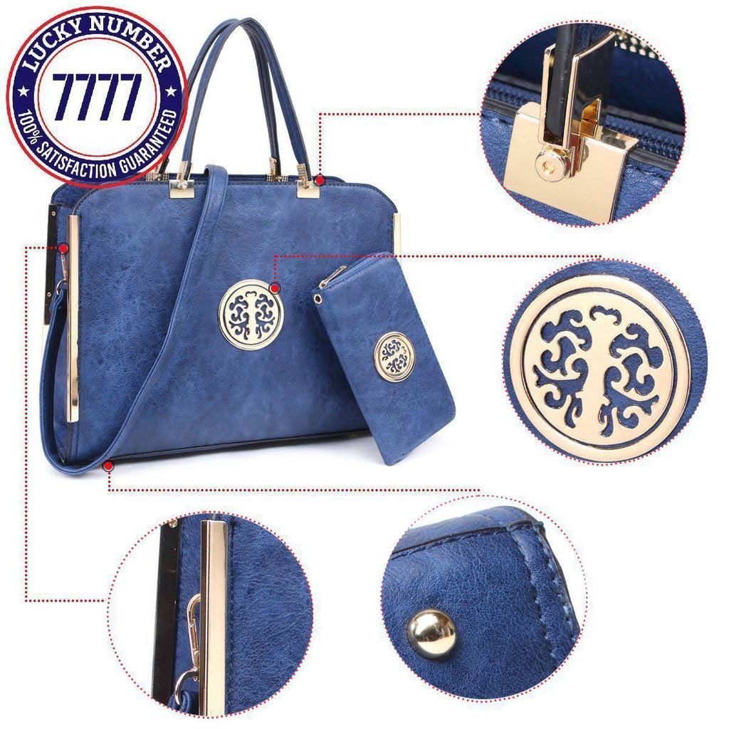 Black Laptop Briefcase Handbag with Matching Wallet Q41176