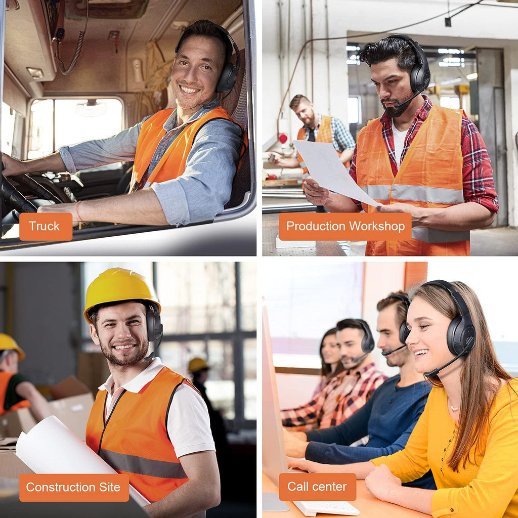 Noise Canceling Trucker Bluetooth Headset with Microphone T820