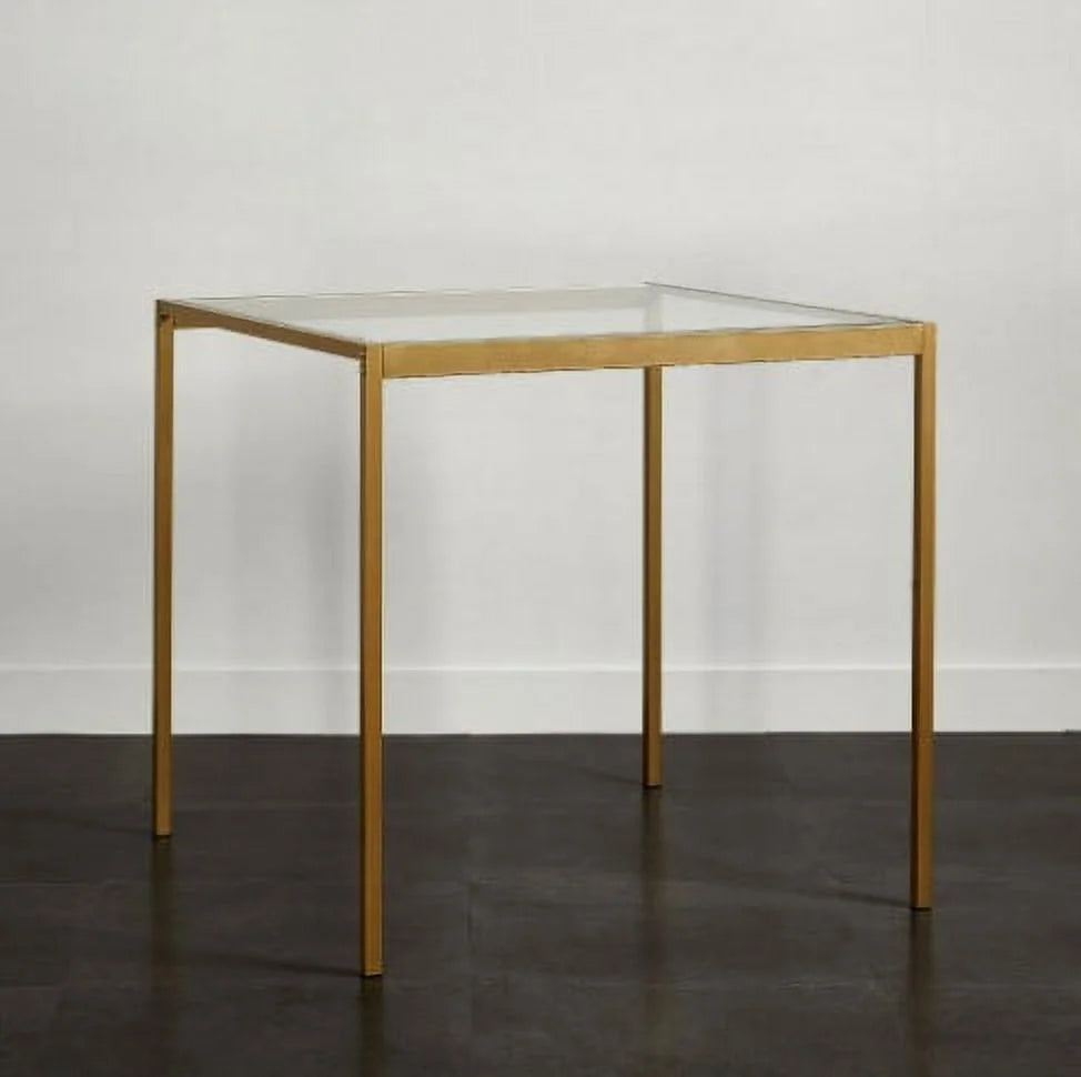 Tempered Glass and Metal Dining Table A931769