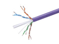 Cat6 Ethernet Bulk Cable, 23AWG, 1000ft, Purple K521911