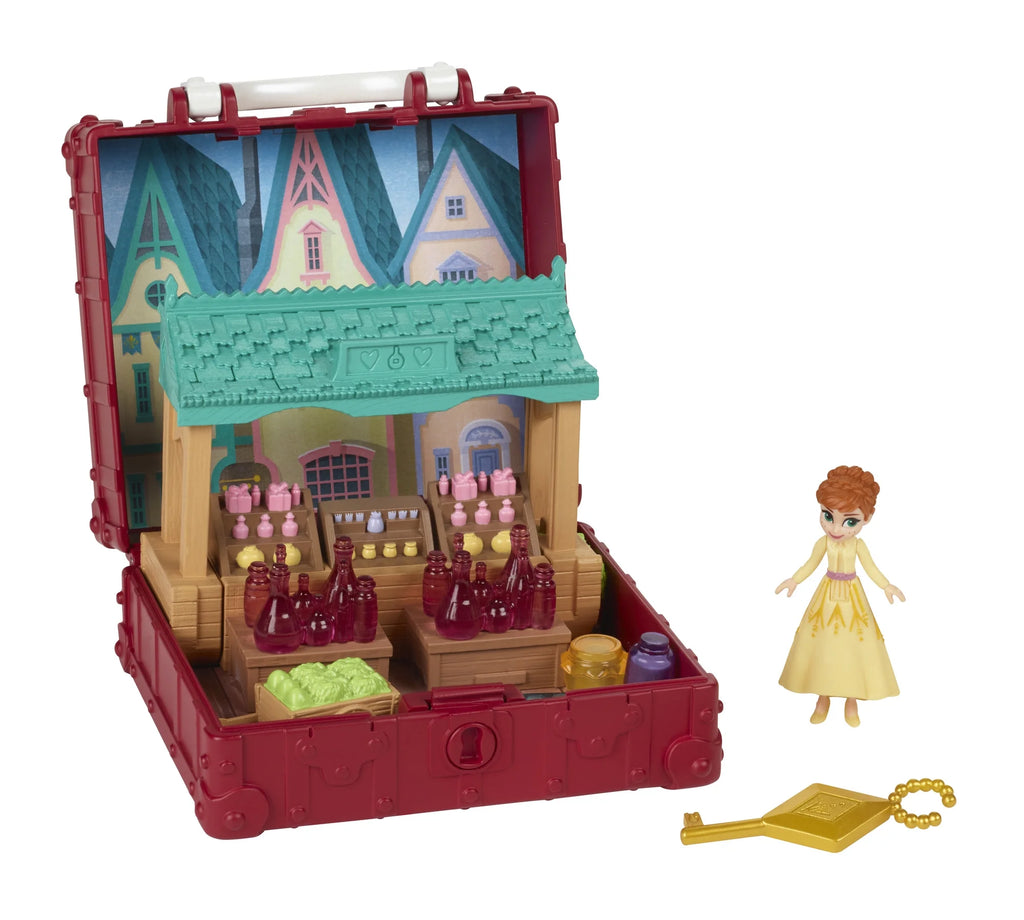 Frozen 2 Portable Pop-up Village Playset with Anna Doll M560356