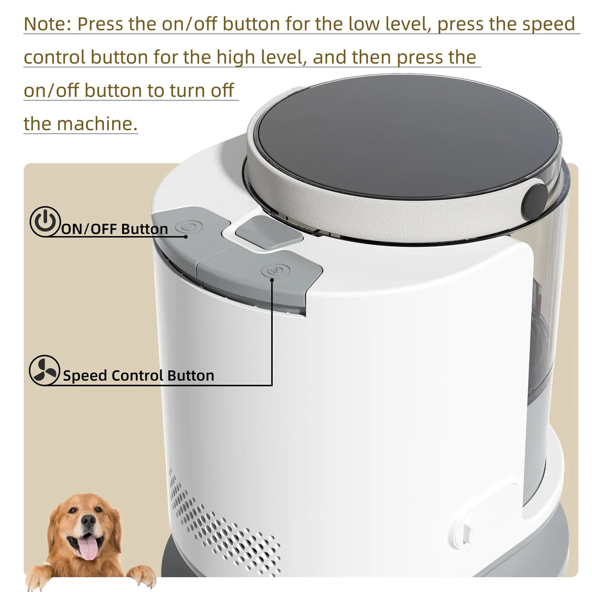 Dog Grooming Vacuum Kit with Clipper & Brush H714