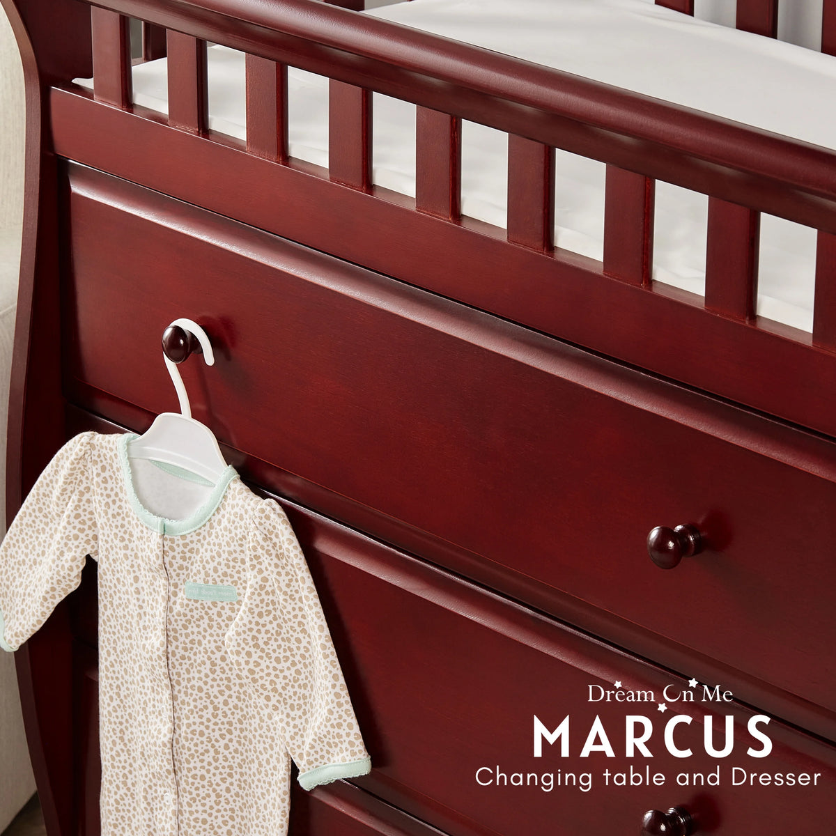 Cherry Changing Table And Dresser I9521