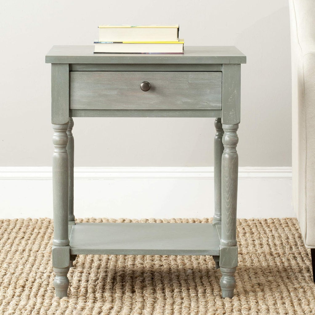 Steel Teal Accent Table Y904517