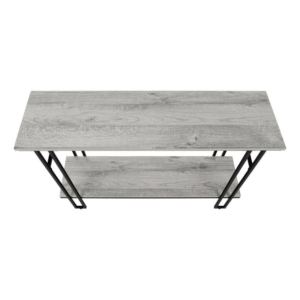 Narrow Grey Metal Accent Table G182