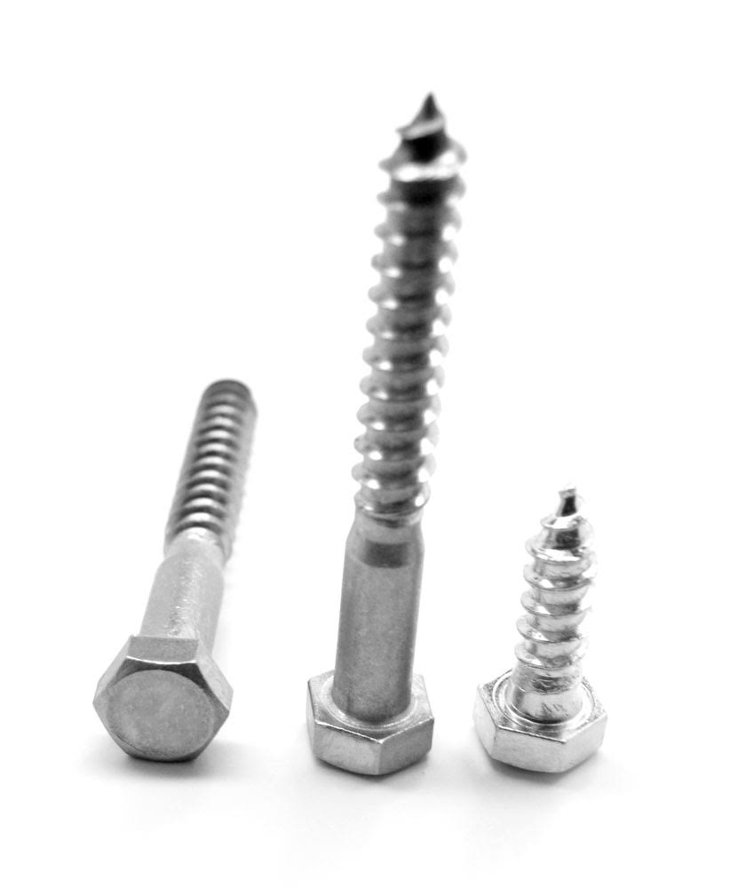 5/8x22-5 x 6 1/2x22 Hex Lag Screw Stainless Steel 18-8 Pk 50 K984