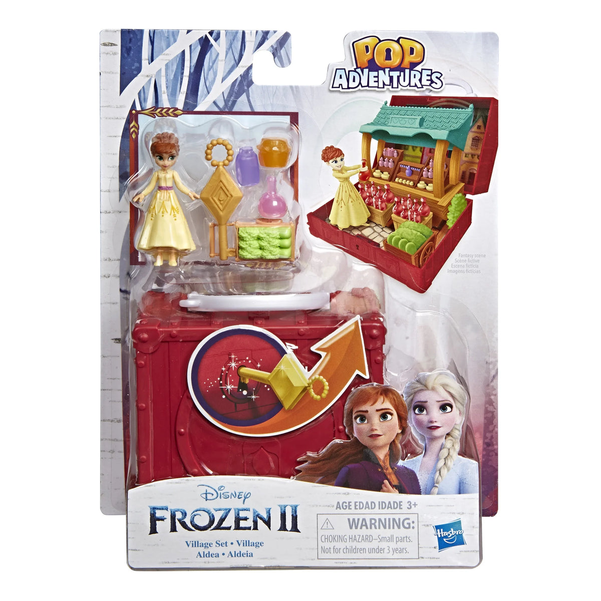 Frozen 2 Portable Pop-up Village Playset with Anna Doll M560356