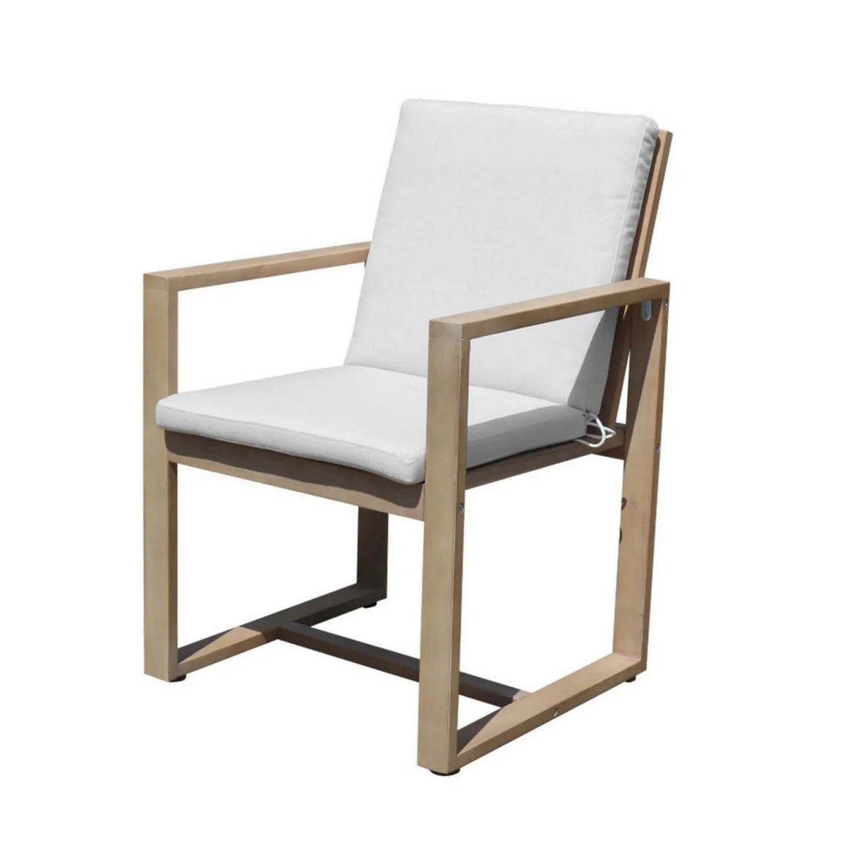 Natural Brown Eucalyptus Wood Dining Chair H213563
