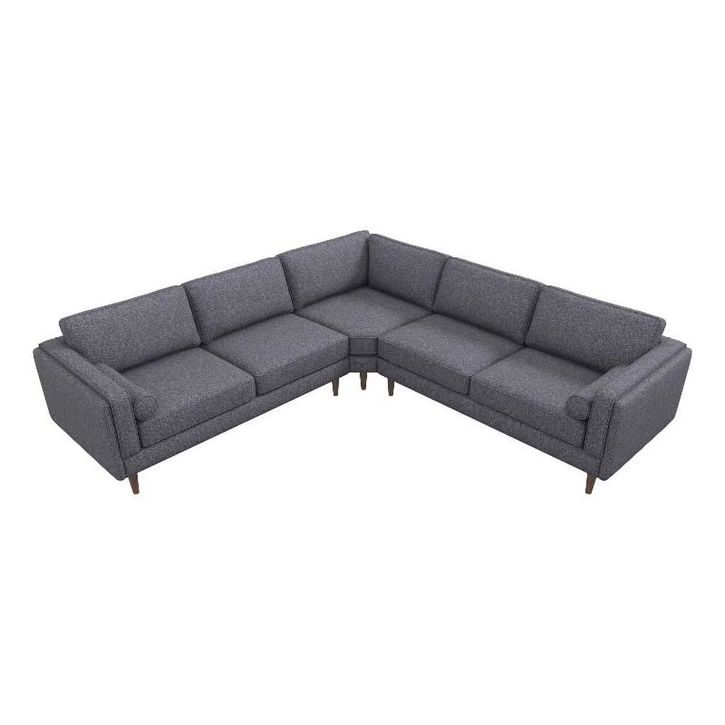 Dark Gray Fabric Corner Sofa S260