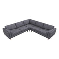 Dark Gray Fabric Corner Sofa S260