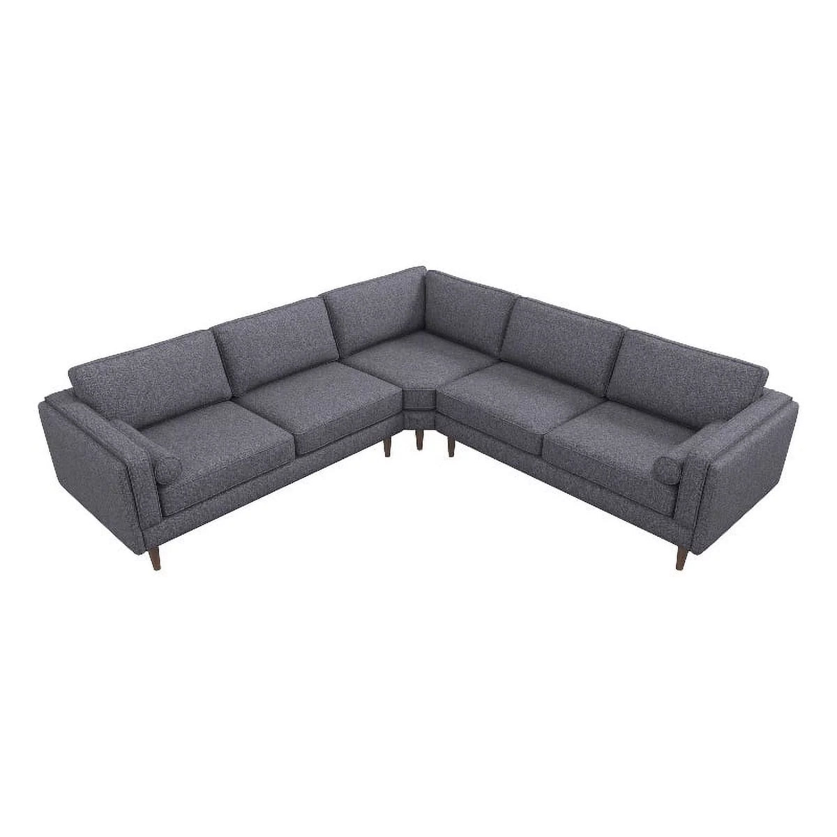 Dark Gray Fabric Corner Sofa S260