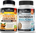 1500mg Turmeric Curcumin with Black Pepper Extract and Magnesium Bisglycinate Capsules X42135