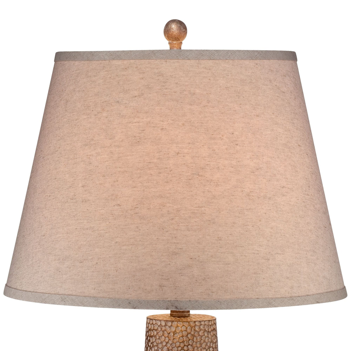 Brown Table Lamp with Off White Empire Shade D8740