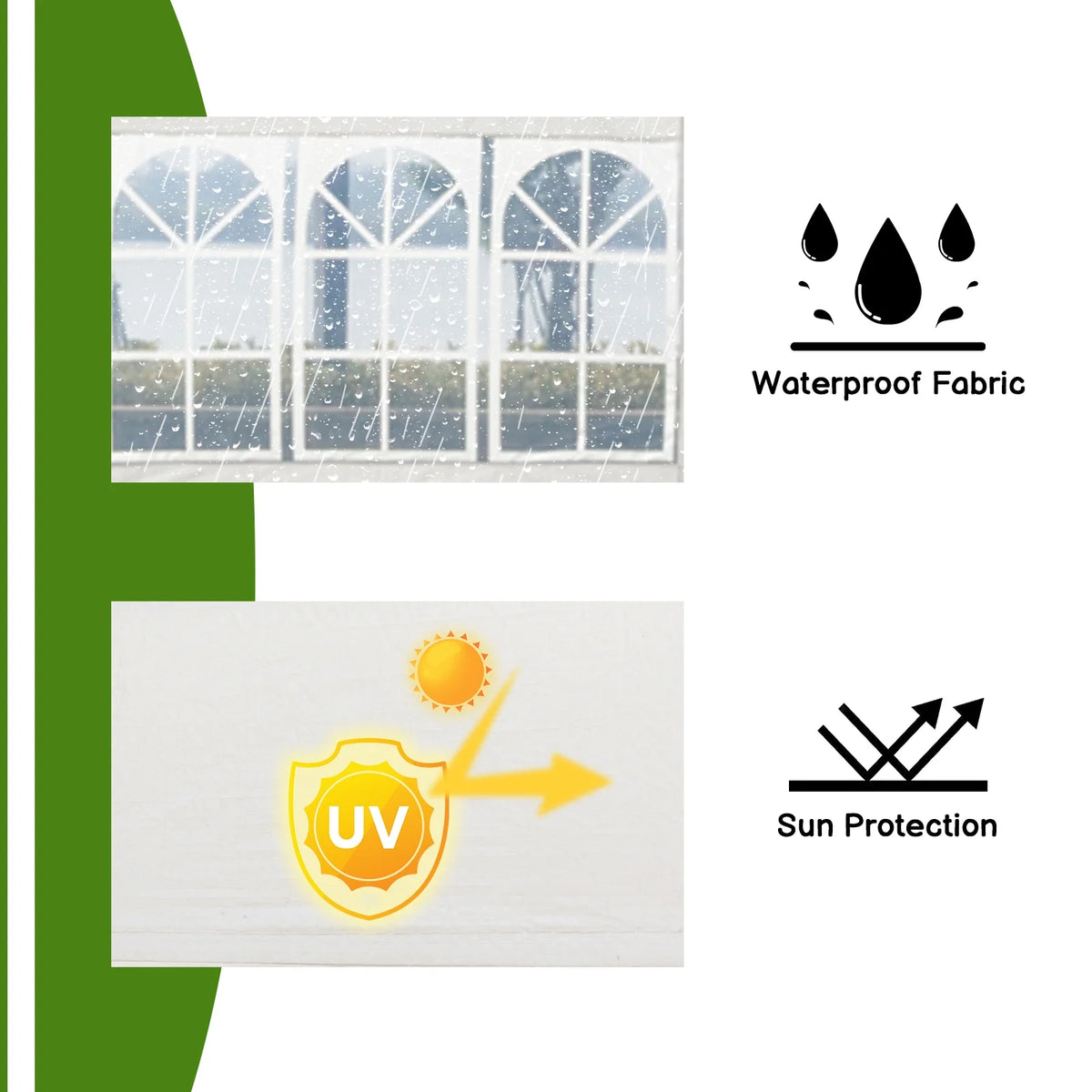 10' x 10' Canopy Party Tent with 4 Sidewalls L553