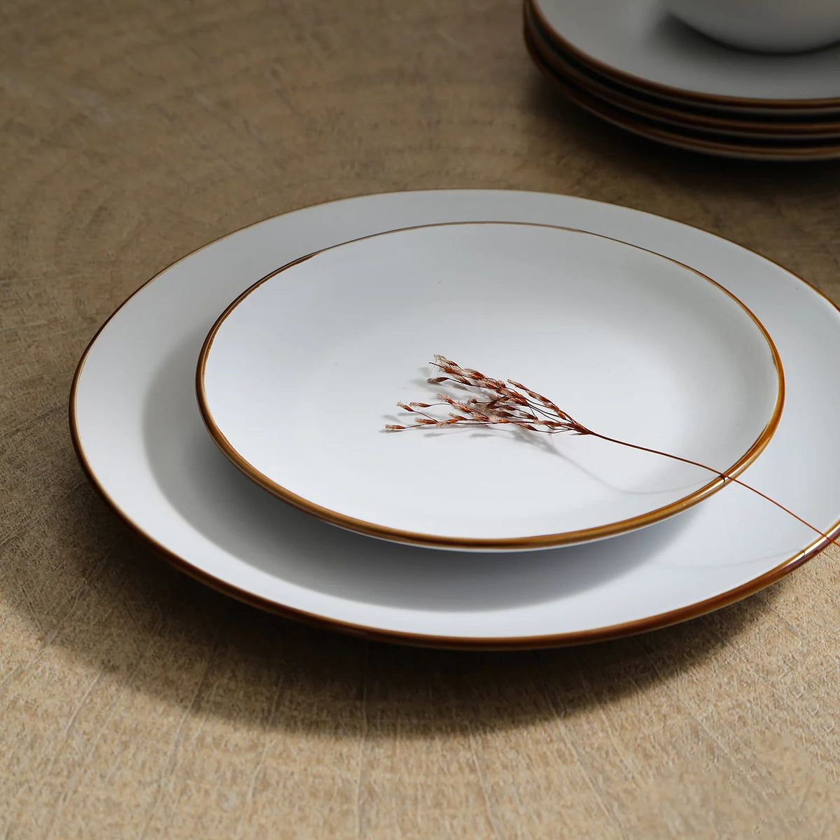 White 16-Piece Stoneware Dinnerware Set Q820054