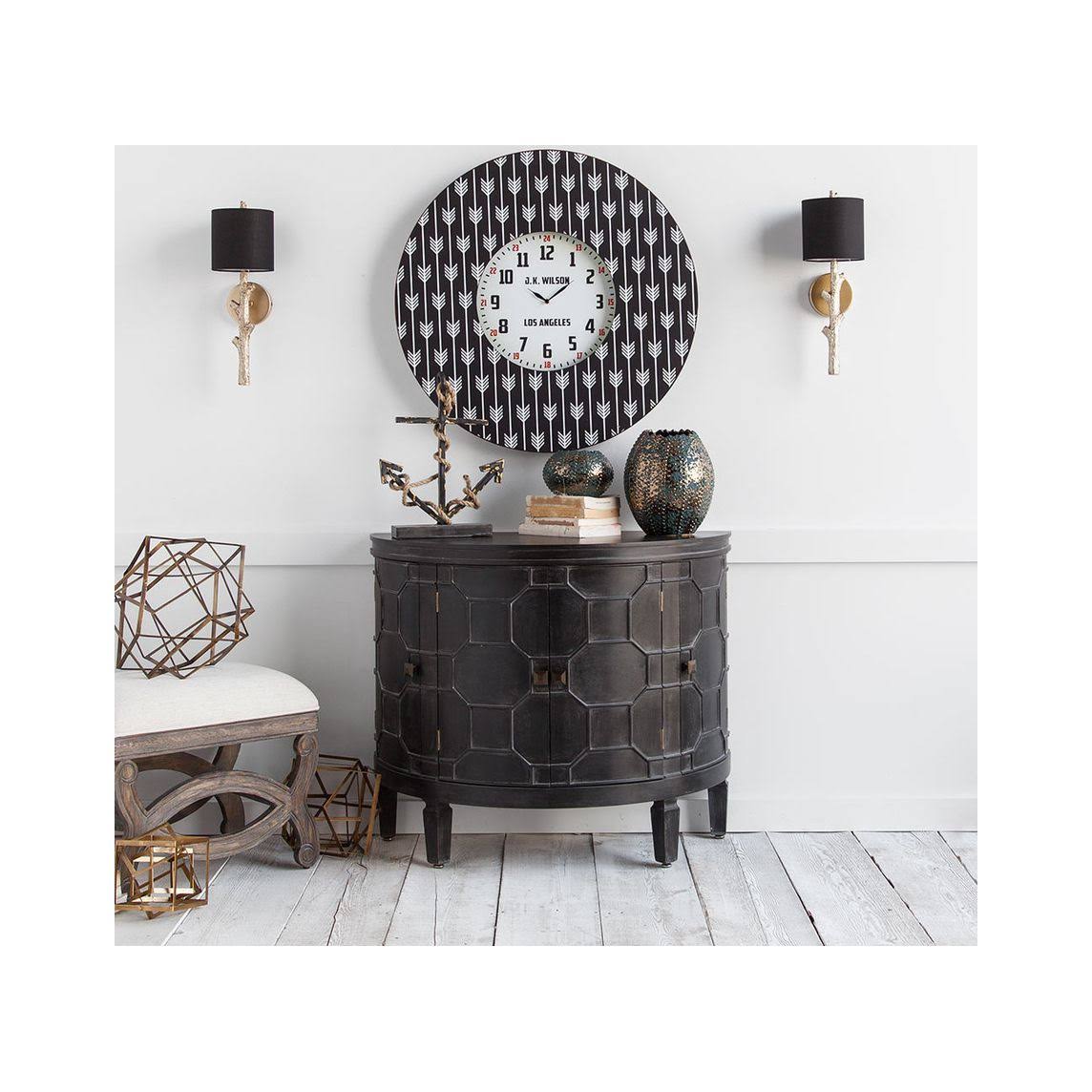 Black Wood Cabinet U553273