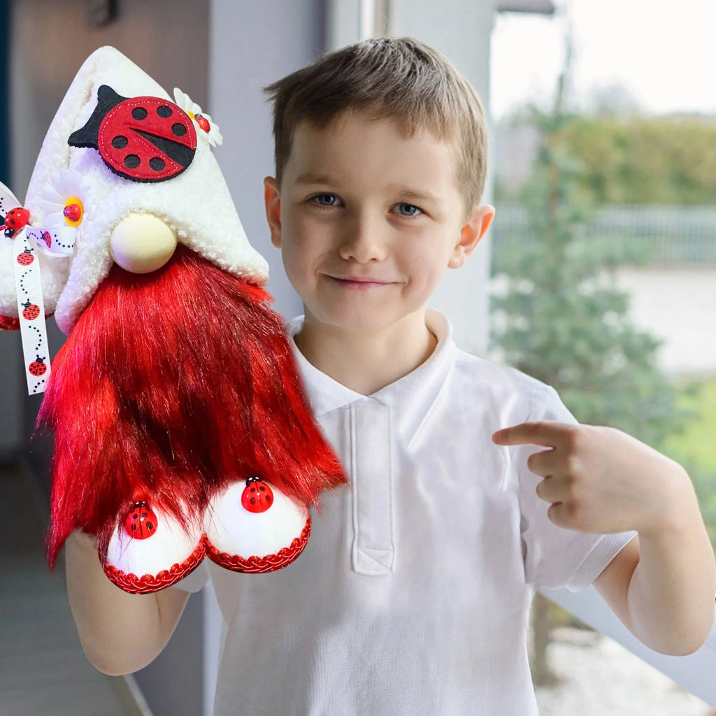 Ladybugs Daisy Forest Elf Doll Ornament F5163
