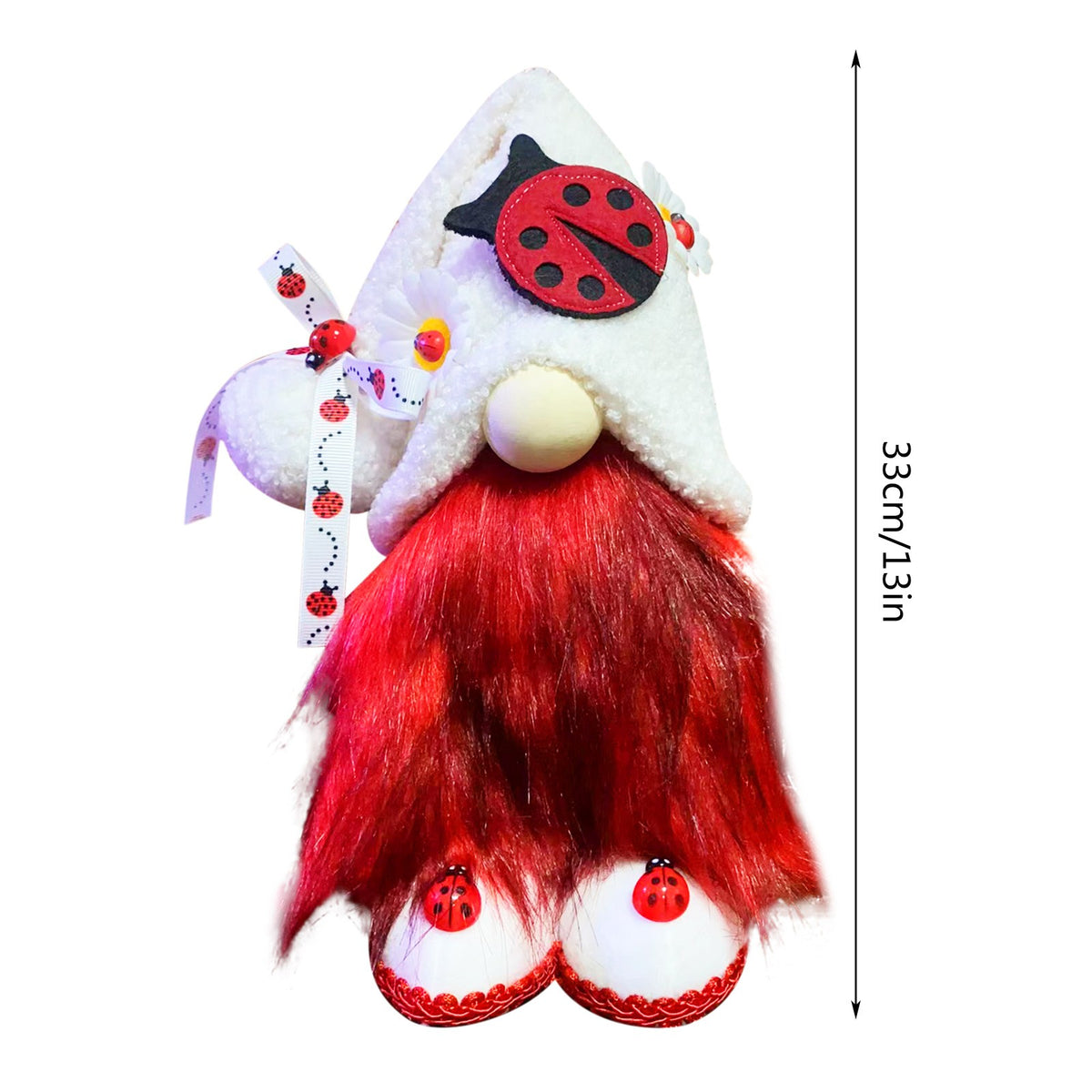 Ladybugs Daisy Forest Elf Doll Ornament F5163